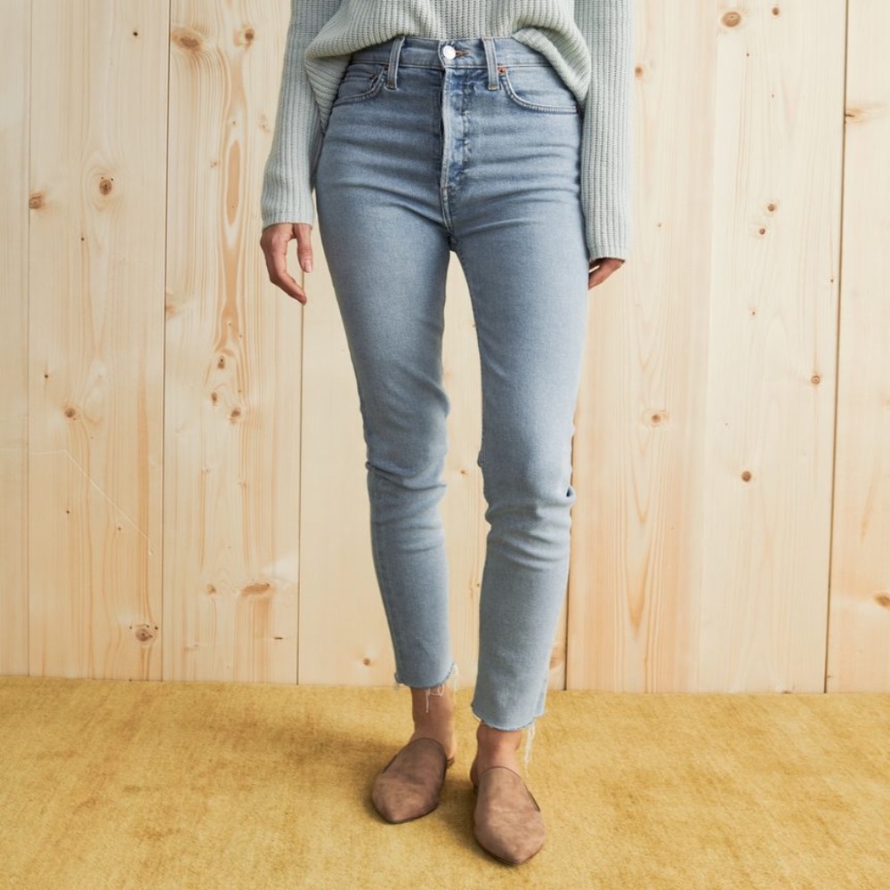 Jenni Kayne Re/Done High Rise Ankle Crop Jeans | Sz 27